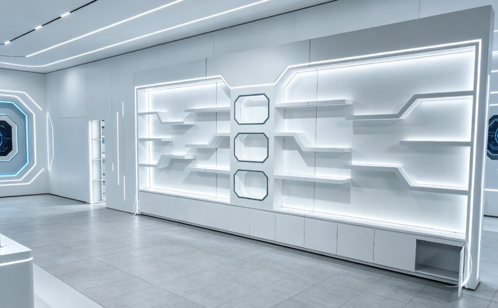 Customized Technology Product Display Cabinets