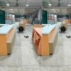 High End Custom Marble Reception Desk Display Cabinet