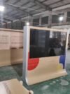 Custom bank reception TV cabinet for financial service lobby