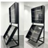  Lockable glass door collectible showcase for trading card and coin storage