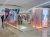 Custom mall concession garment display showcase for shopping mall retail kiosk